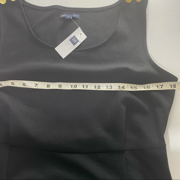 BNWT Gap Ponte Knit Sleeveless Classic Black Sheath Dress 12 - Picture 10 of 14